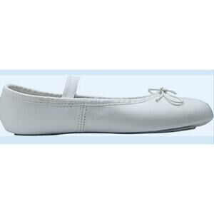 Dance Ballet Shoes ABT Big Kid 3M White Leather  Full Sole